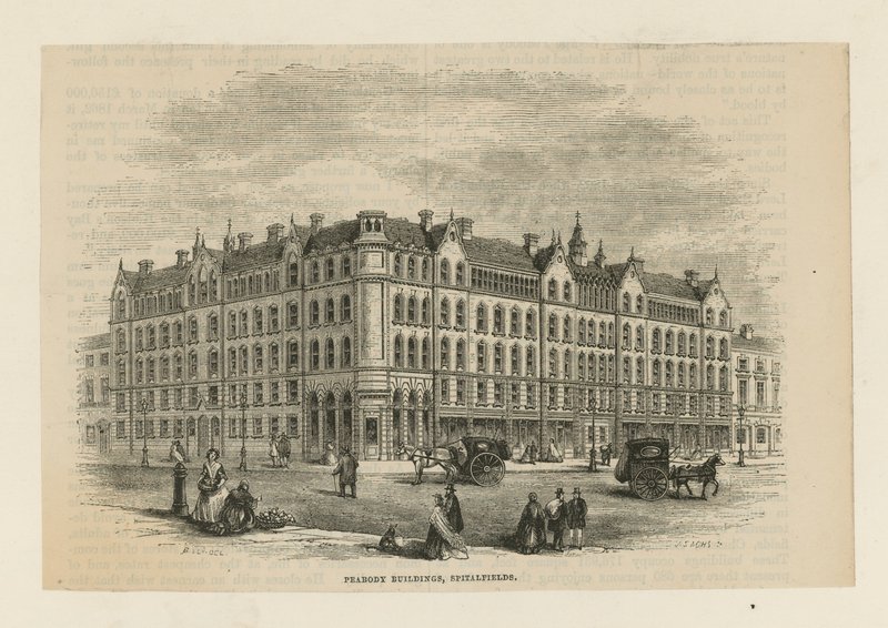 Peabody Buildings in Spitalfields von English School