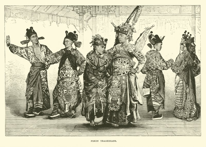 Pekinger Tragödienschauspieler von English School