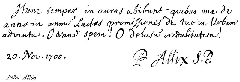 Peter Allix von English School