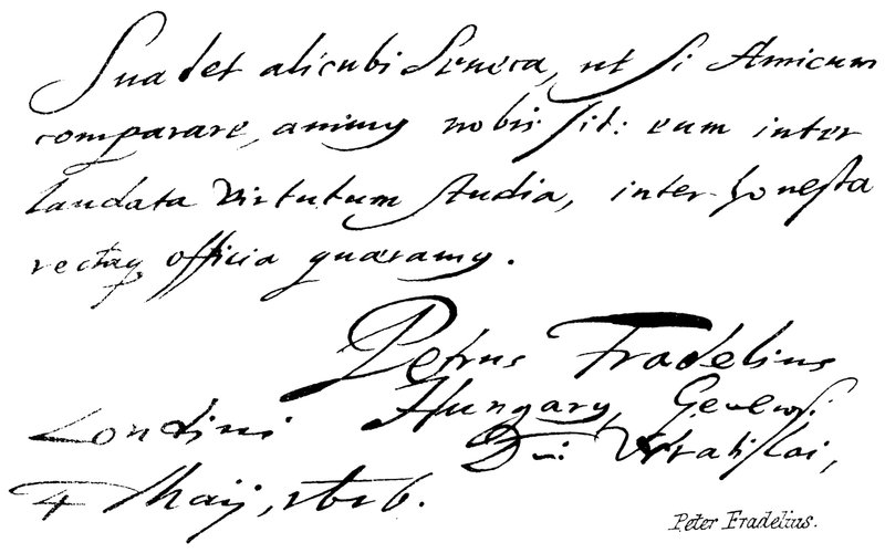 Peter Fradelius von English School