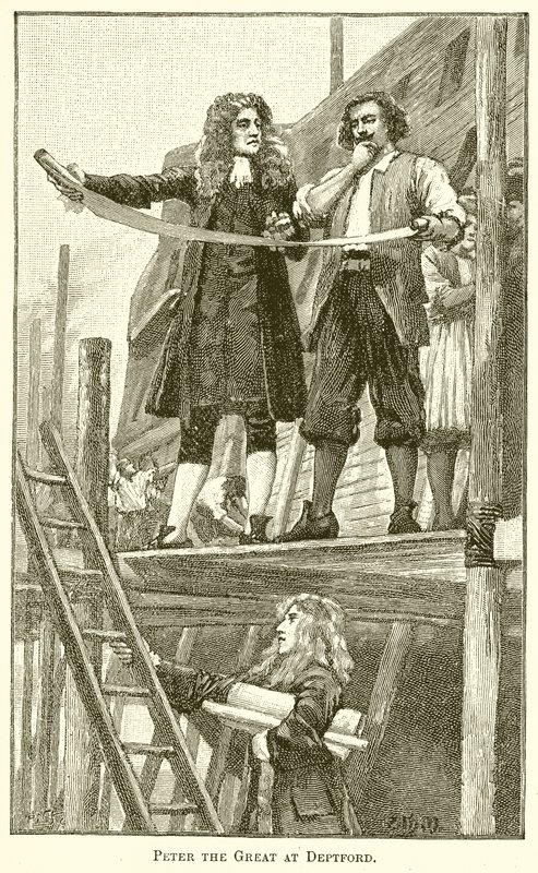Peter der Große in Deptford von English School
