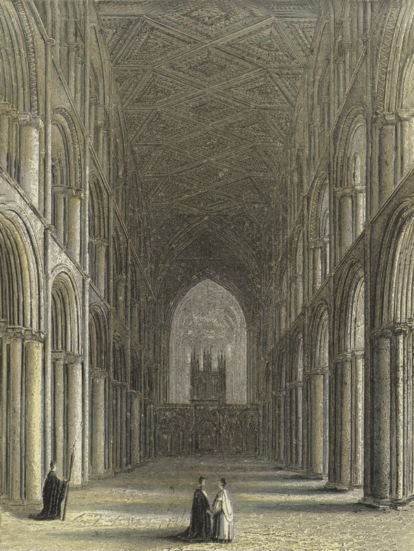 Peterborough Kathedrale, das Kirchenschiff von English School