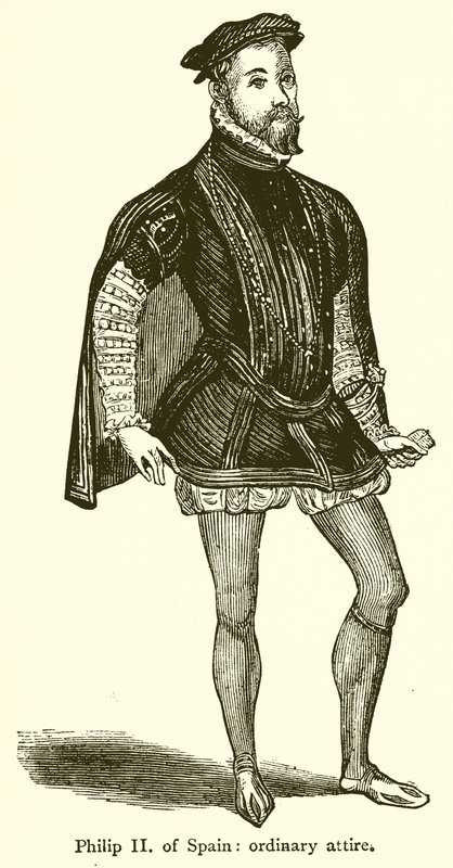 Philipp II. von Spanien: Alltagskleidung von English School