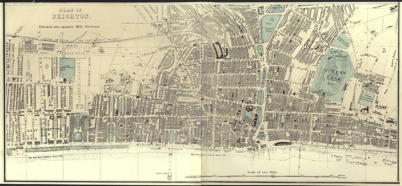 Plan von Brighton von English School