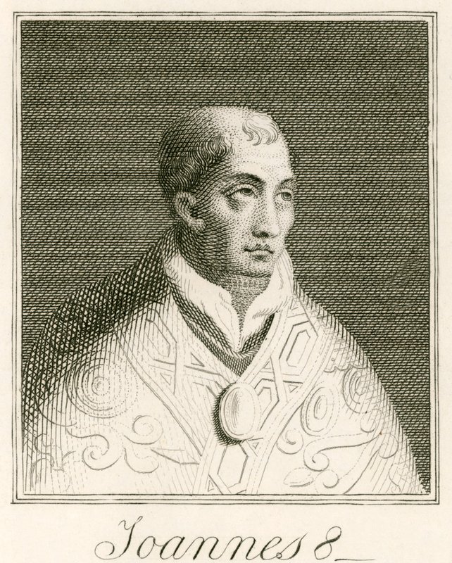 Papst Johannes VIII. von English School