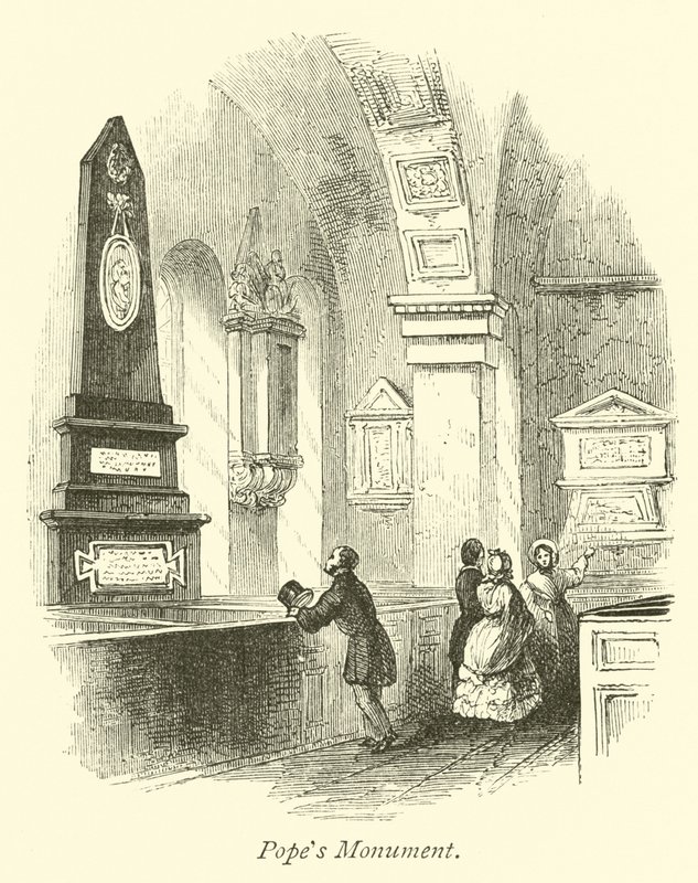 Popes Denkmal von English School