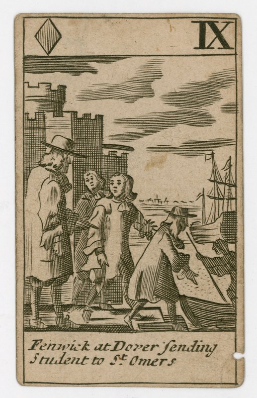 Popish Plot Spielkarte von English School
