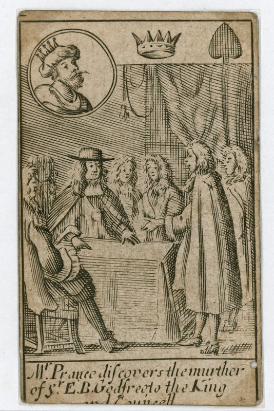 Popish Plot Spielkarte von English School