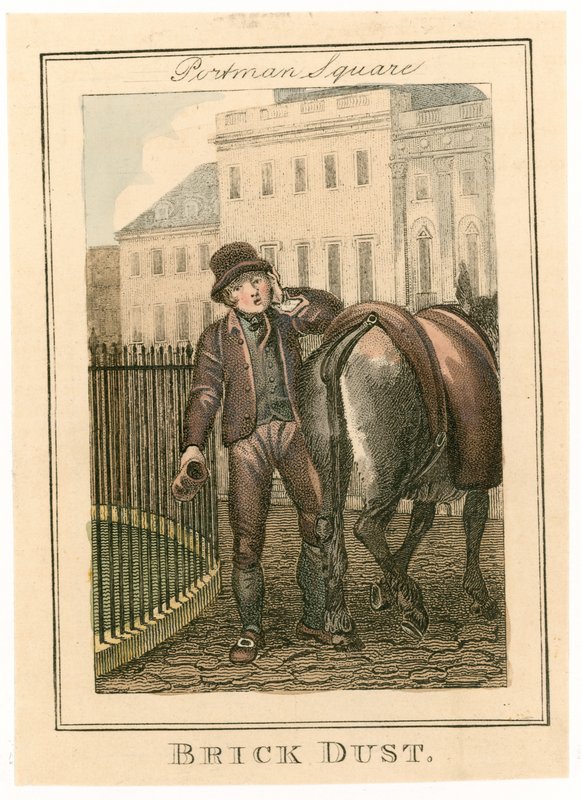 Portman Square. Ziegelstaub von English School