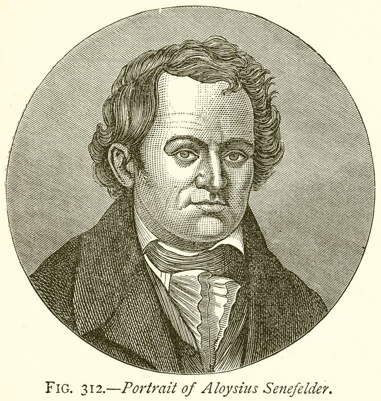 Porträt von Aloysius Senefelder von English School