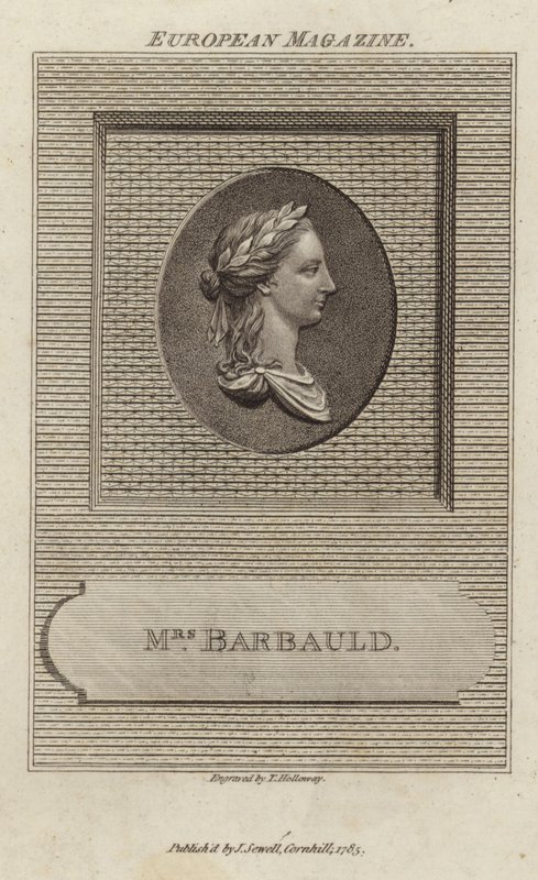 Porträt von Anna Laetitia Barbauld von English School