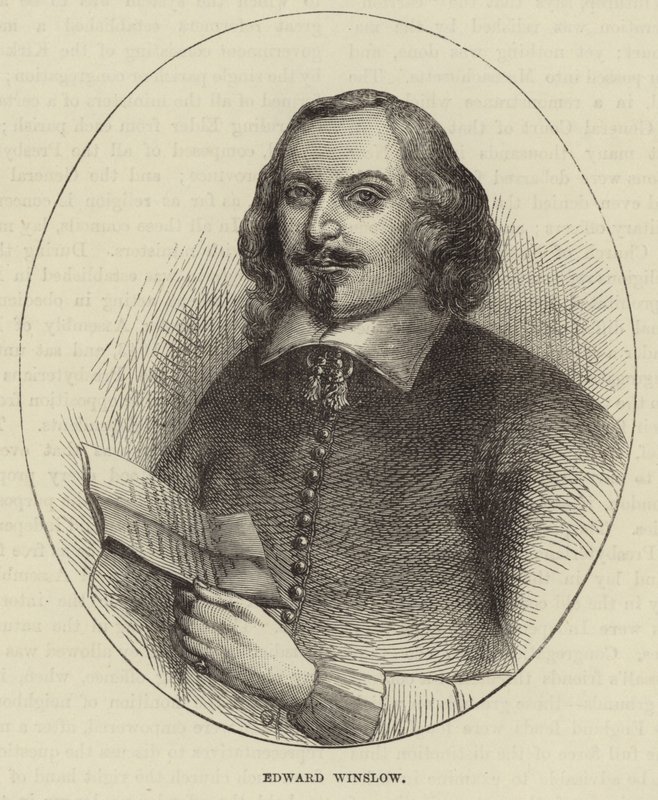 Porträt von Edward Winslow von English School