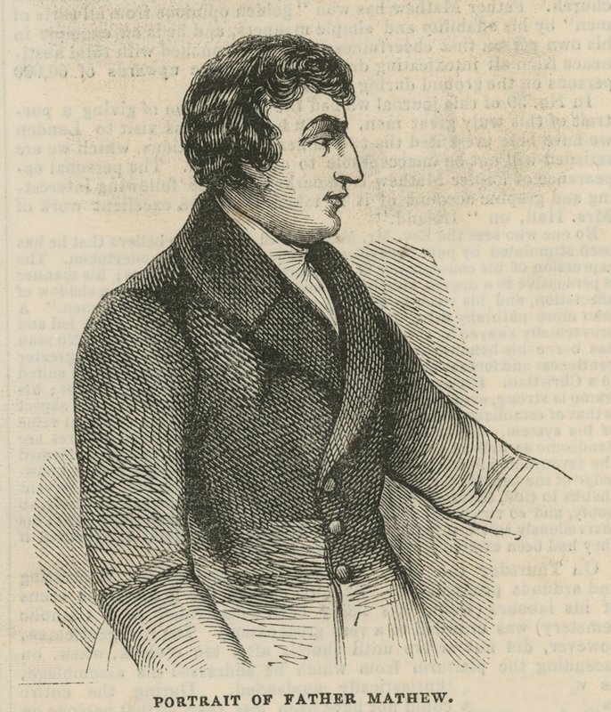 Porträt von Theobald Mathew von English School