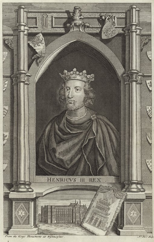 Porträt von Heinrich III. von England von English School