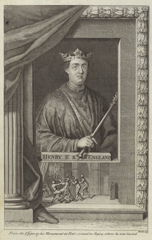Porträt von Heinrich II. von England von English School