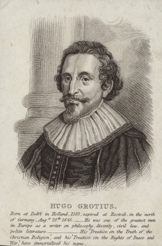 Porträt von Hugo Grotius von English School