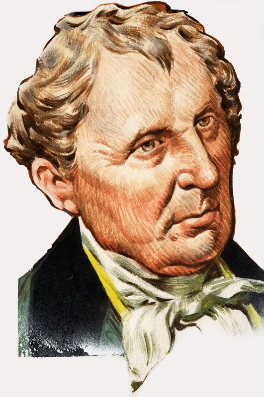 Porträt von James Fenimore Cooper von English School