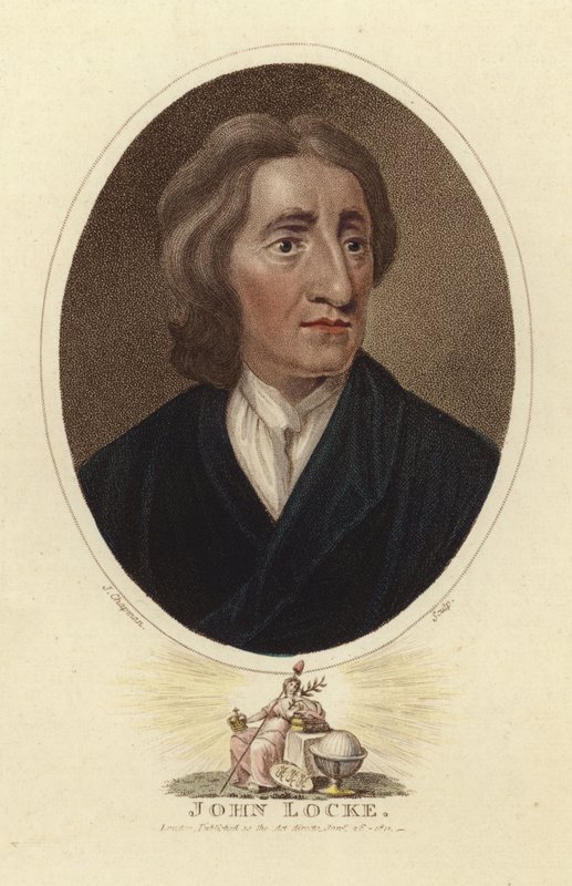 Porträt von John Locke von English School