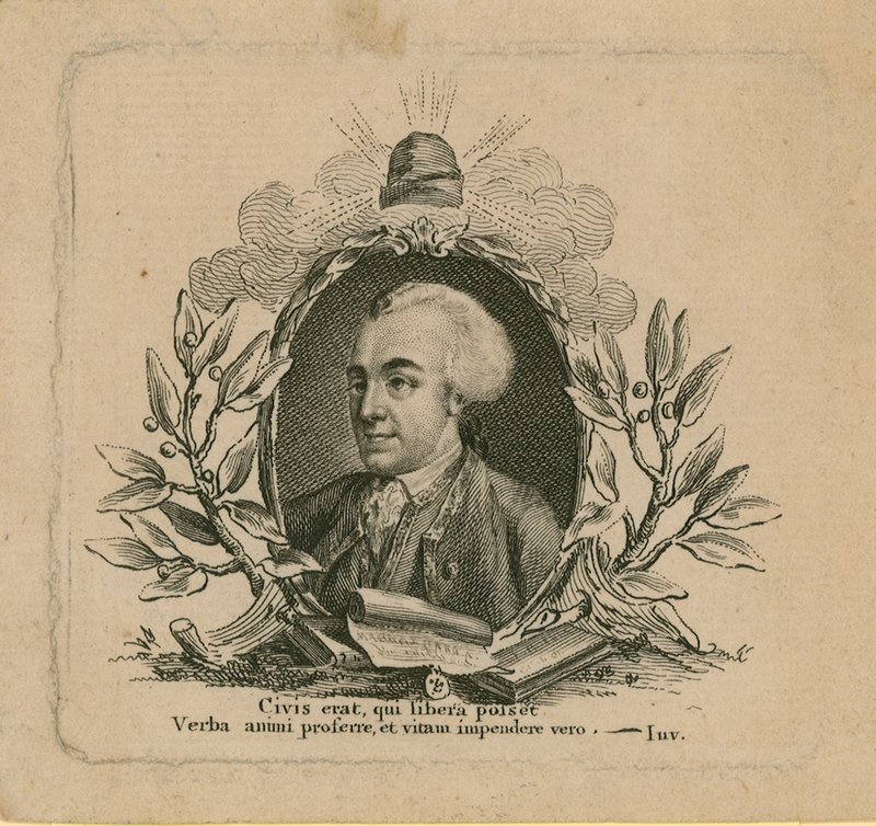 Porträt von John Wilkes von English School