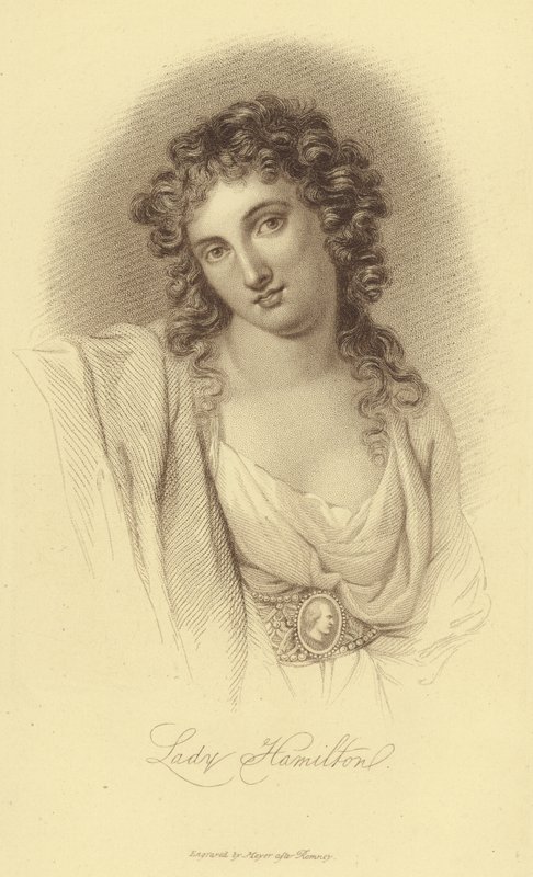 Porträt von Lady Hamilton von English School