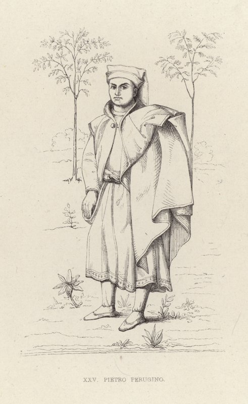 Porträt von Pietro Perugino von English School