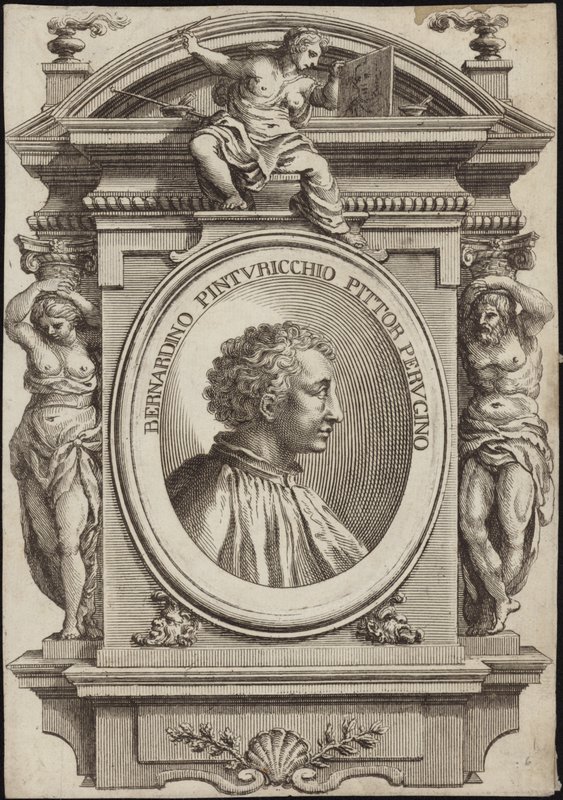 Porträt von Pintoricchio von English School