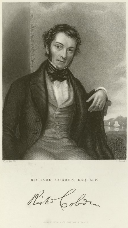 Porträt von Richard Cobden von English School