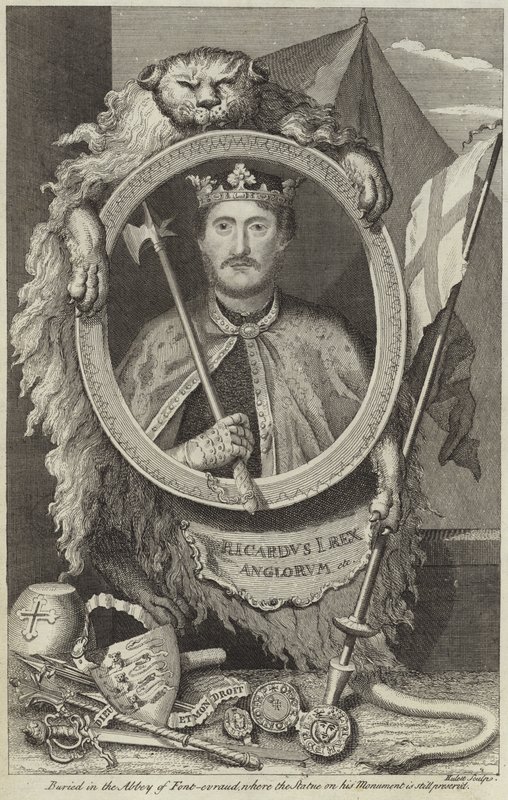 Porträt von Richard I. von England von English School