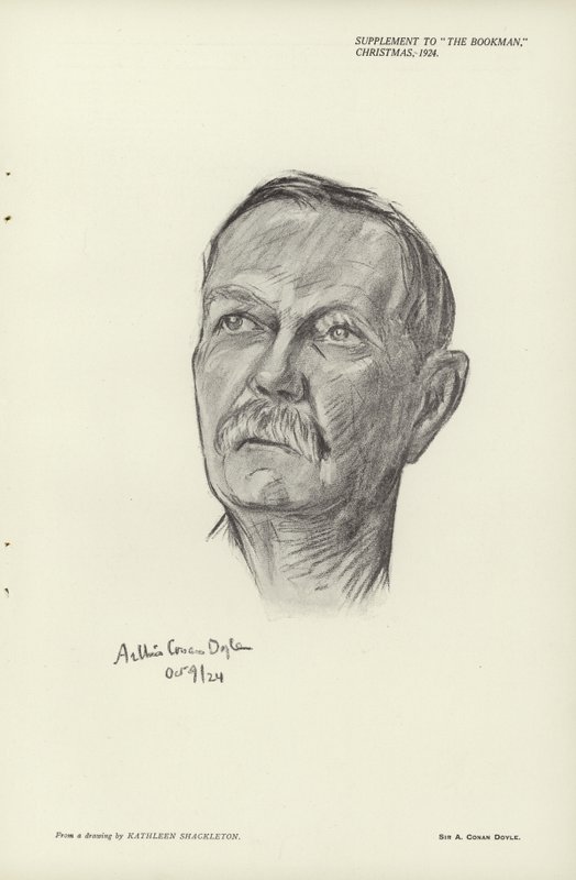 Porträt von Sir Arthur Conan Doyle von English School