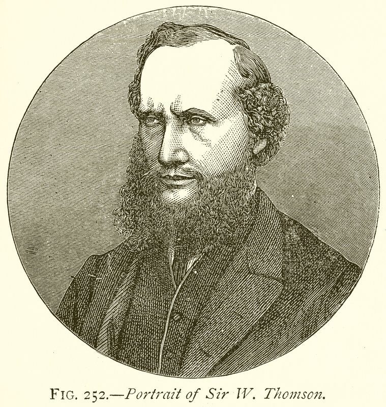 Porträt von Sir W. Thomson von English School
