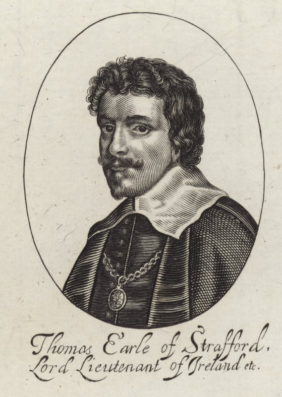 Porträt von Thomas Wentworth von English School