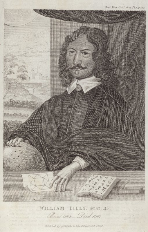 Porträt von William Lilly von English School