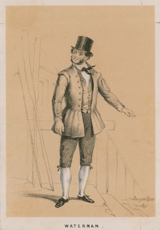 Porträt eines Wasserträgers von English School