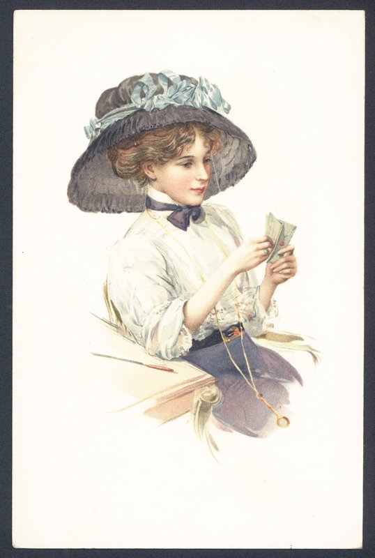 Porträt einer Frau von English School
