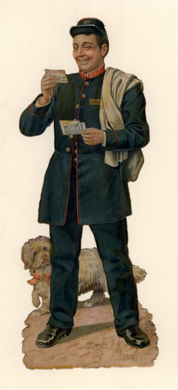 Postbote und Hund von English School
