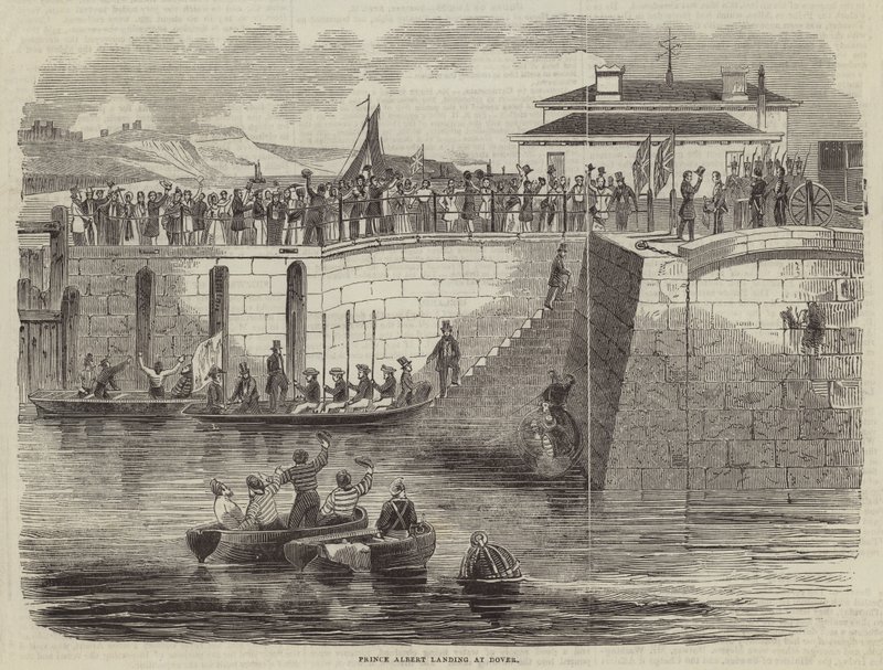 Prinz Albert landet in Dover von English School