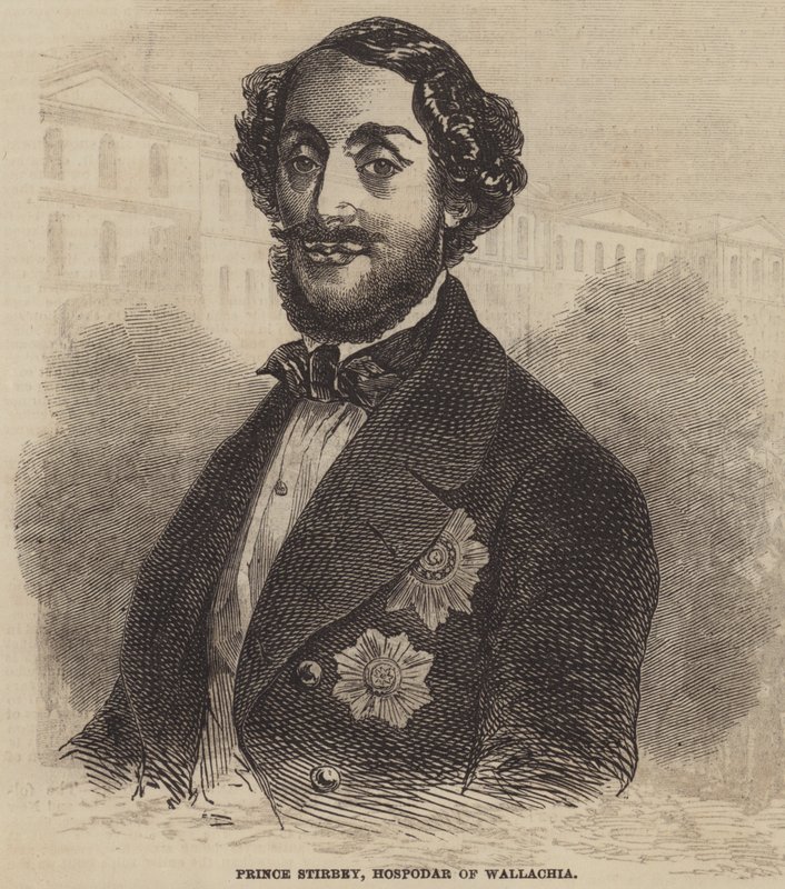 Prinz Stirbey, Hospodar der Walachei (Gravur) von English School
