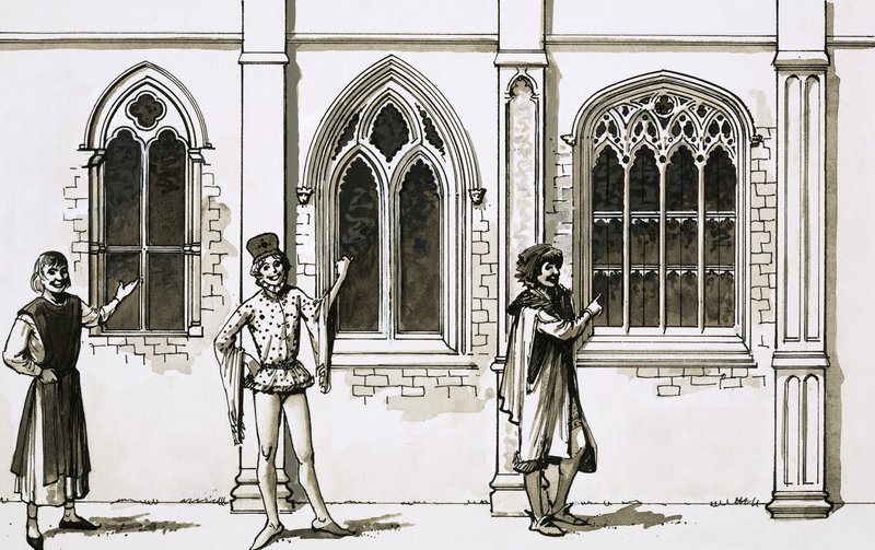 Entwicklung der gotischen Architektur von English School
