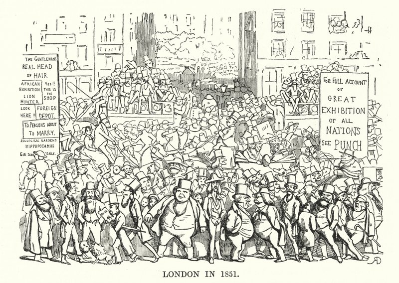 London im Jahr 1851 (Stich) von English School