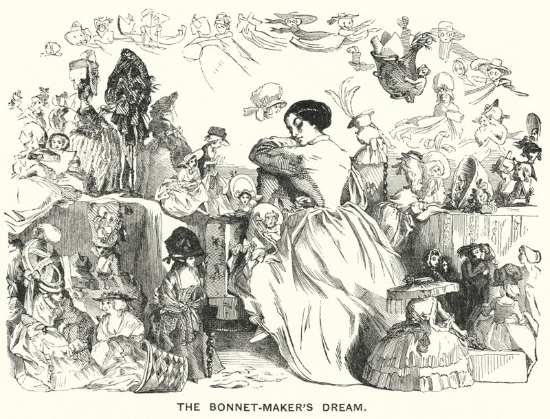 Der Traum des Hutmachers (Stich) von English School
