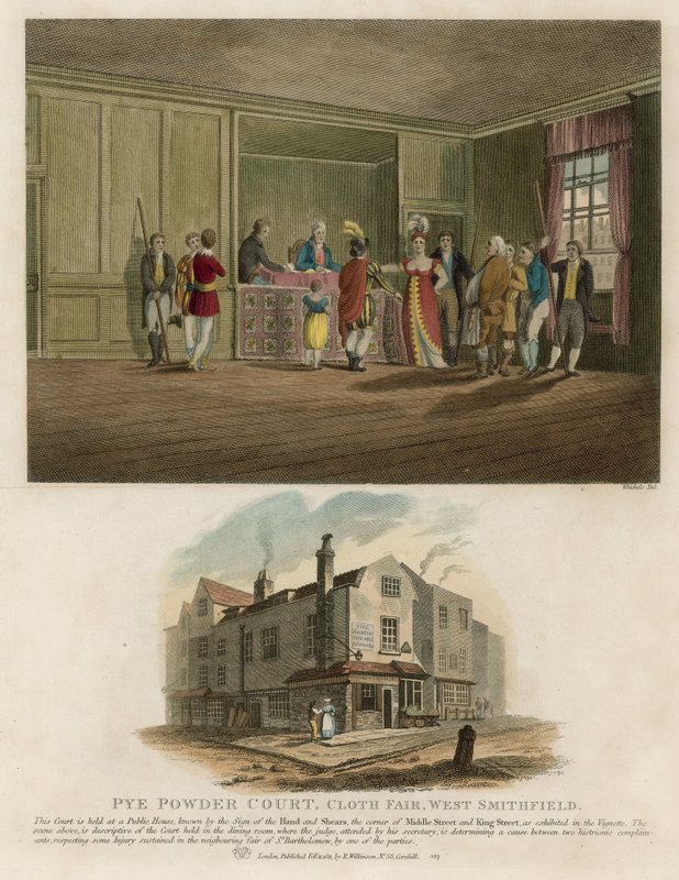 Pye Powder Court, Cloth Fair, West Smithfield von English School
