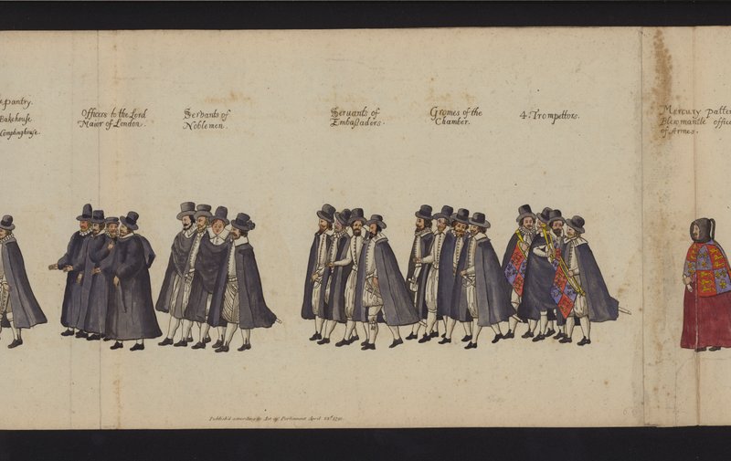 Begräbnisprozession von Königin Elisabeth I. von English School