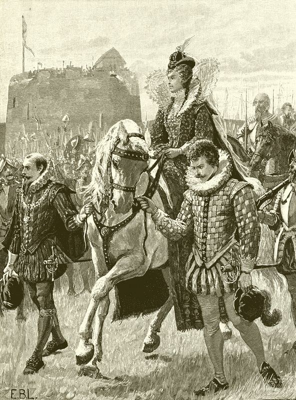 Königin Elisabeth in Tilbury von English School
