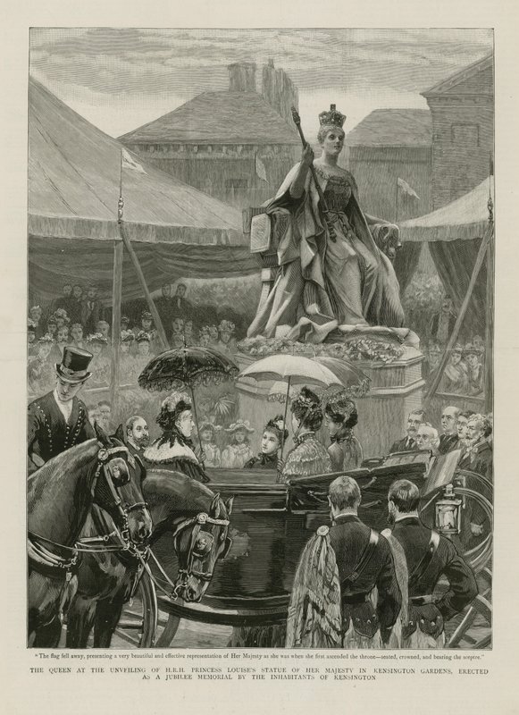 Königin bei der Enthüllung von English School