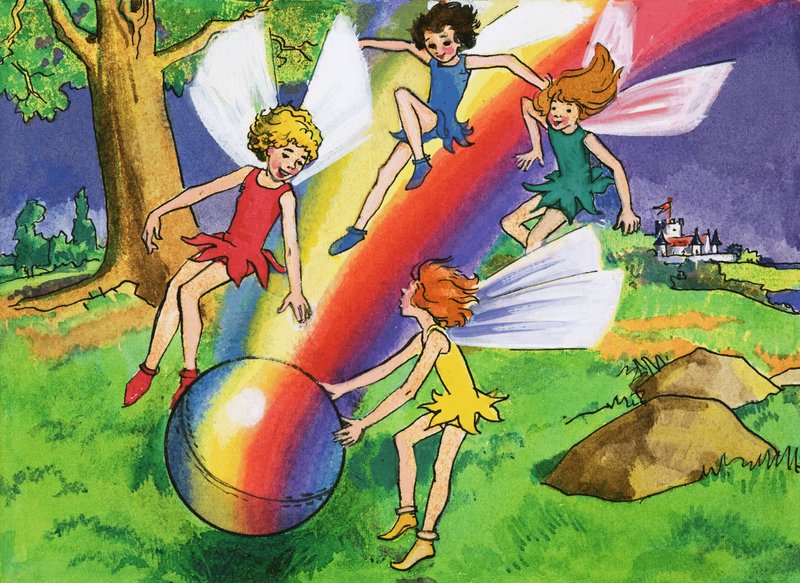 Regenbogenball und Feen von English School