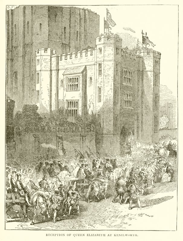 Empfang von Königin Elizabeth in Kenilworth von English School
