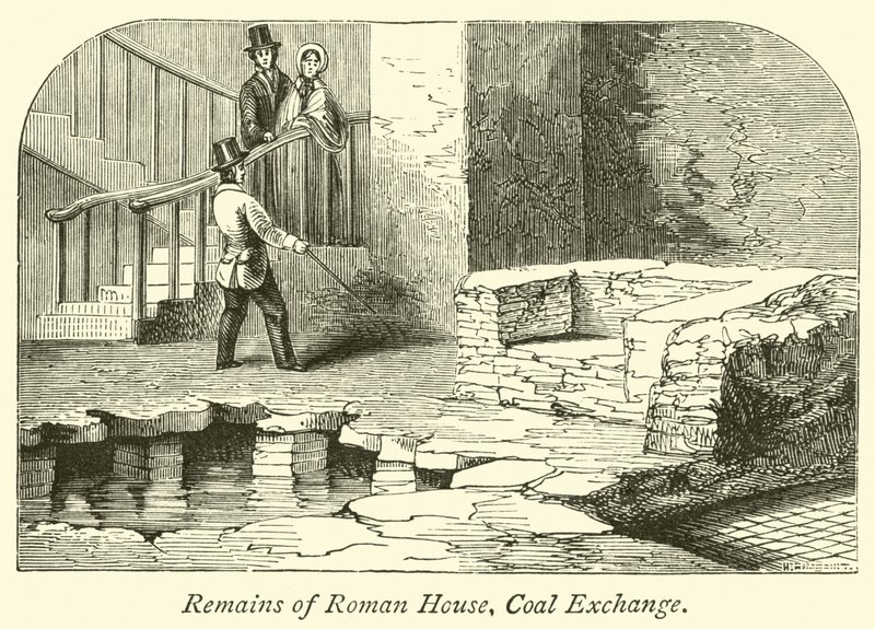 Überreste eines römischen Hauses, Coal Exchange von English School