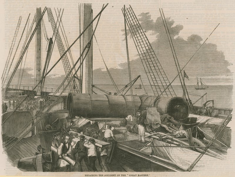 Reparatur des Unfalls auf der Great Eastern von English School