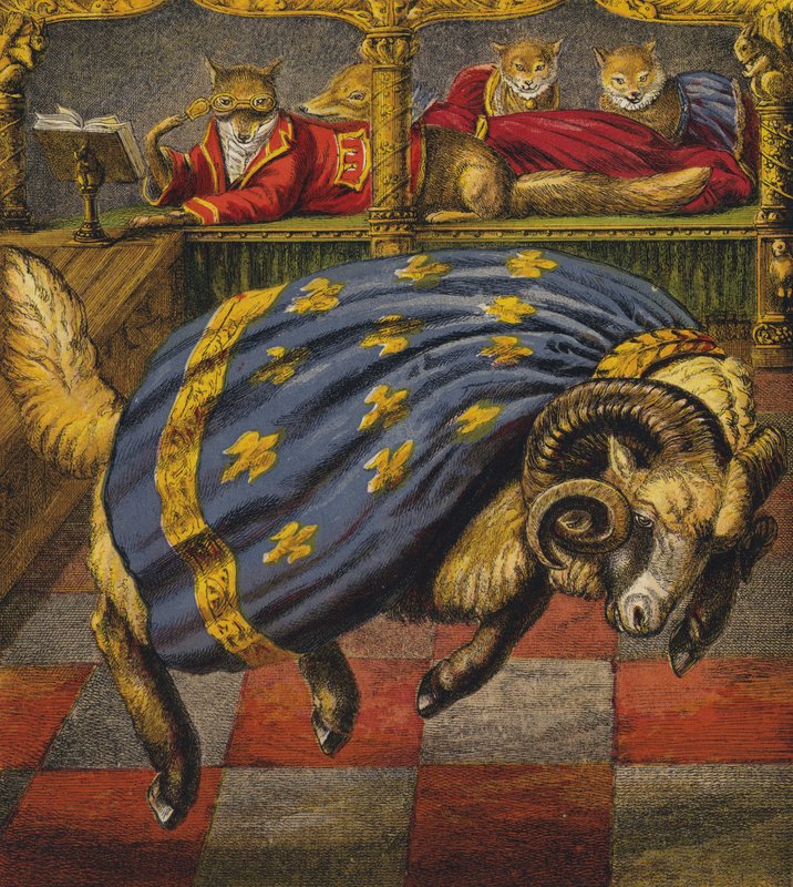 Reineke der Fuchs (Farblithografie) von English School