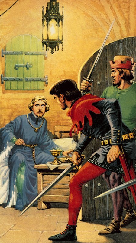 Richard II. auf der Burg Pontefract von English School